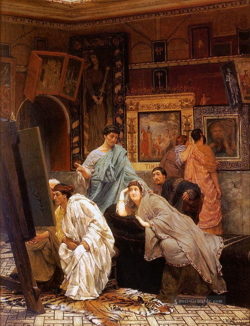Eine Sammlung von Bildern zur Zeit des Augustus Romantische Sir Lawrence Alma Tadema Ölgemälde